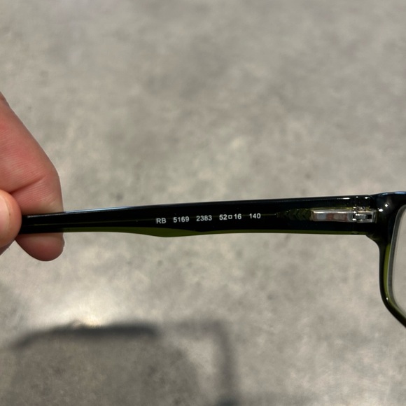 Ray Ban Polished Havana On Green Prescription Glasses - Picture 4 of 8